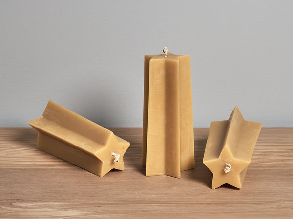 Star Pillar Beeswax Candle | Hohepa Candles - Made Good