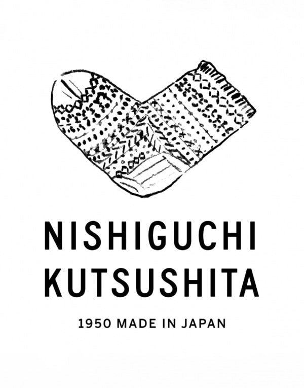 The logo for nishichi kutsuta made in japan.