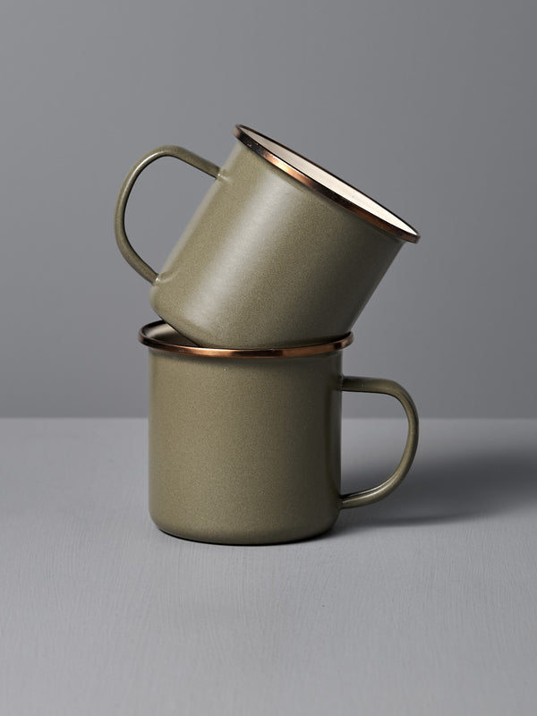 enamel-two-tone-mug-olive-drab-set-of-2