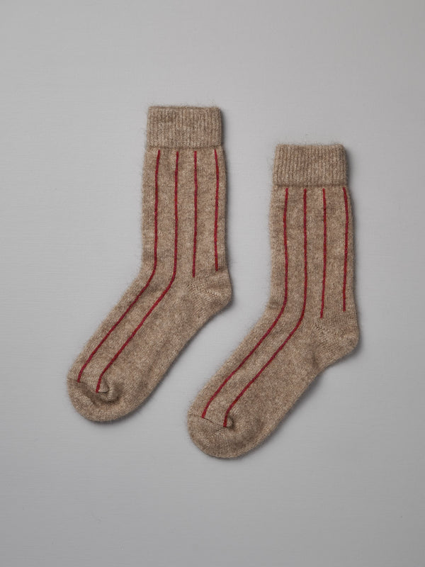 possum-merino-socks-natural-poppy-stripe