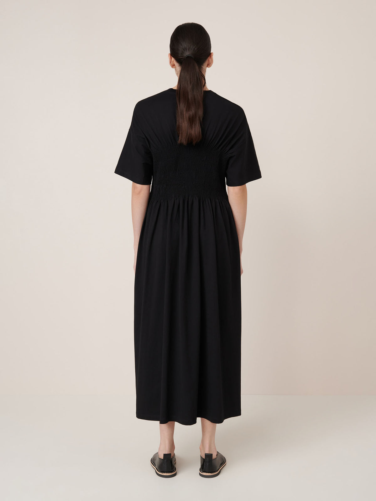 Gathered Dress – Black