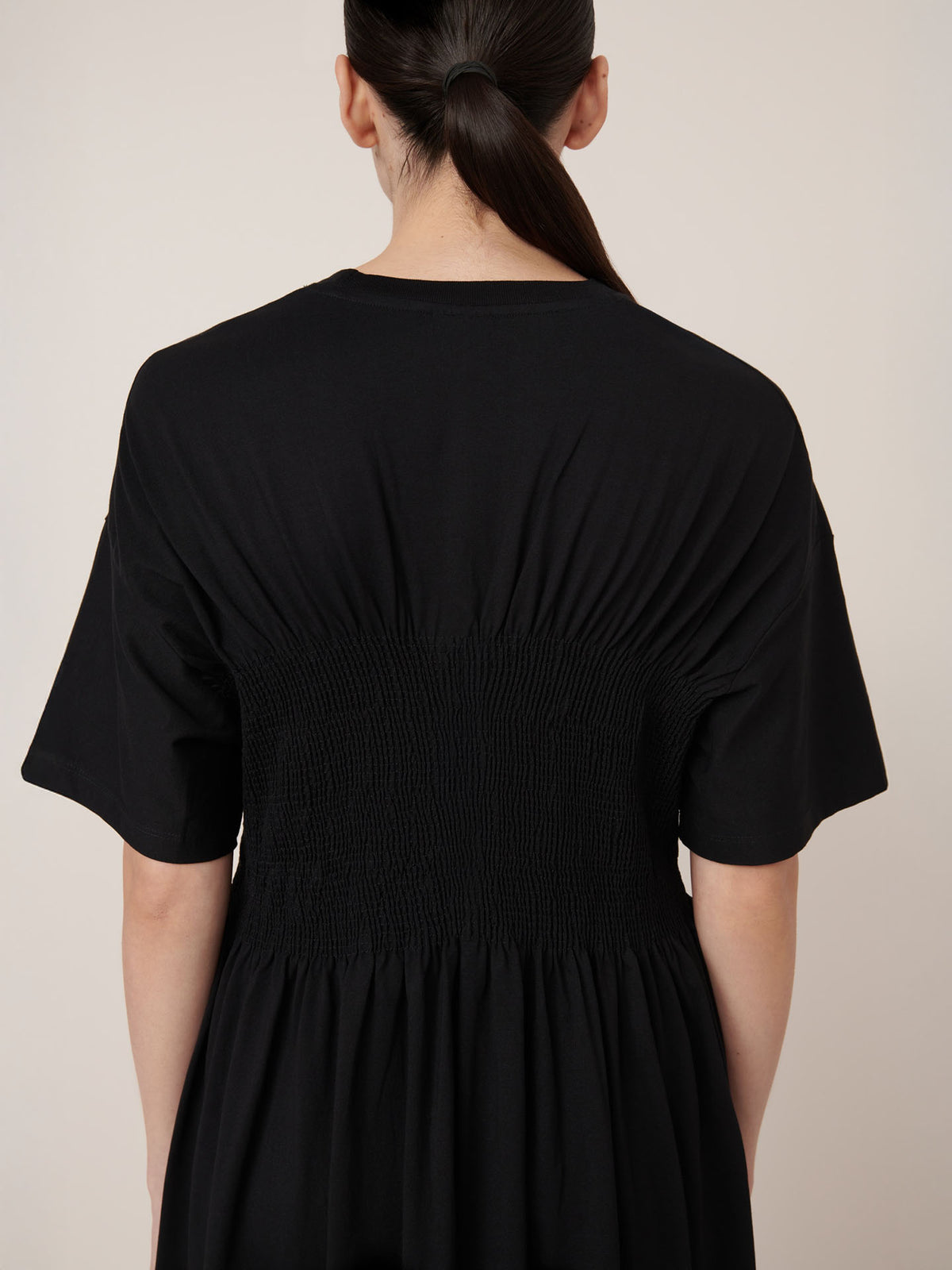 Gathered Dress – Black