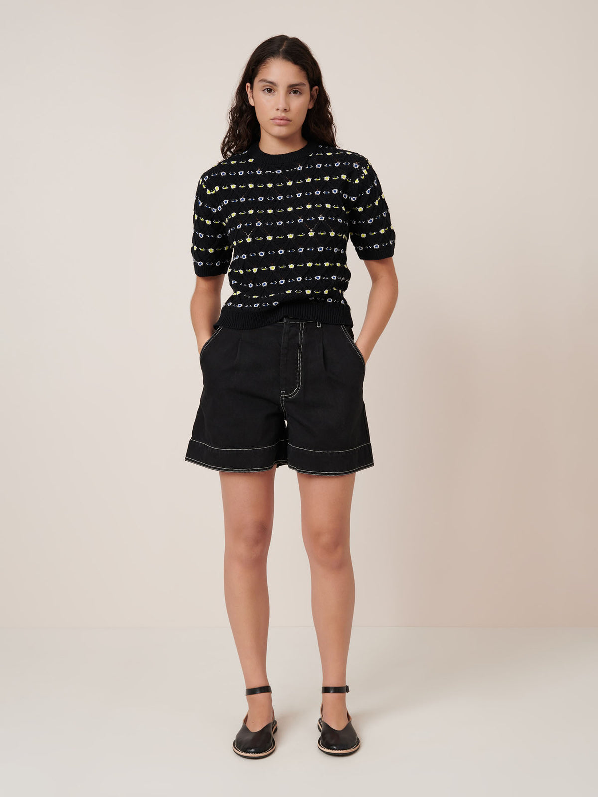 Rhode Top – Daisy Jacquard