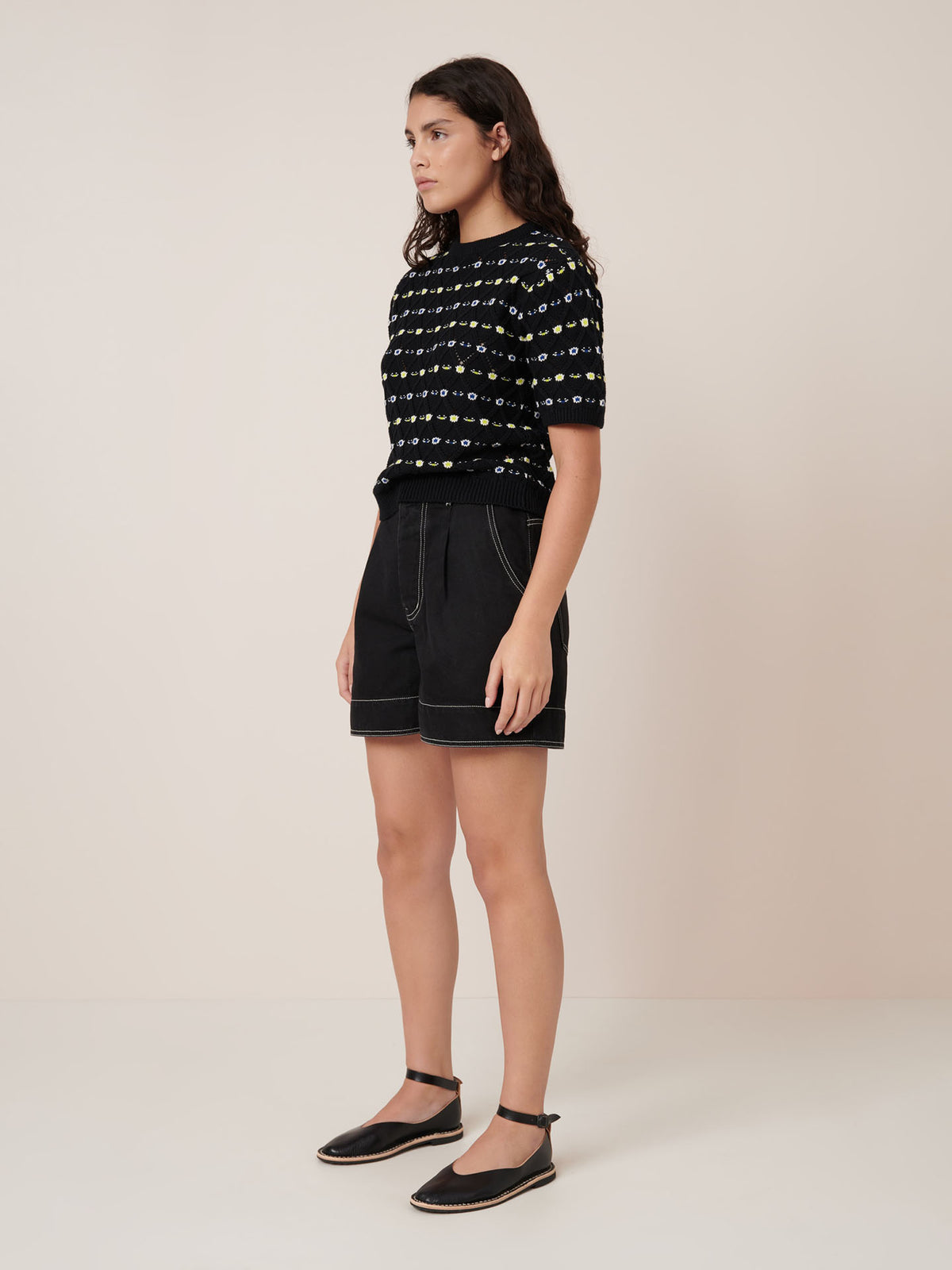 Rhode Top – Daisy Jacquard