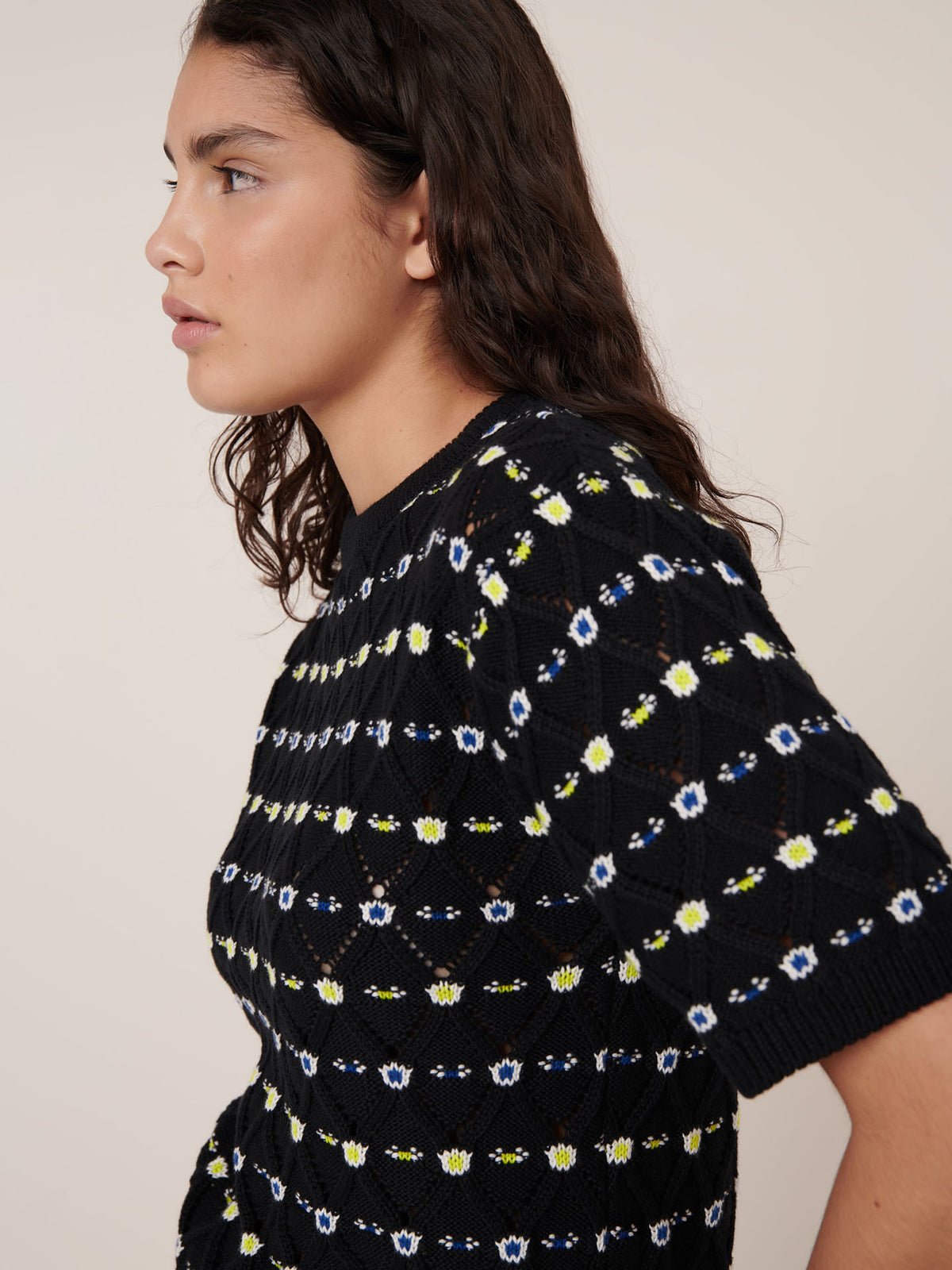 Rhode Top – Daisy Jacquard
