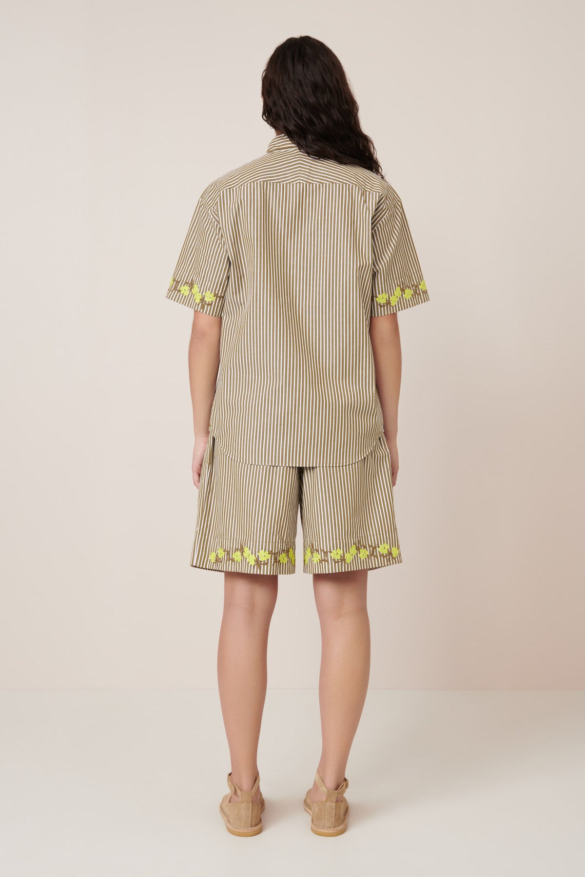 Wildflower Shirt – Treetop Stripe