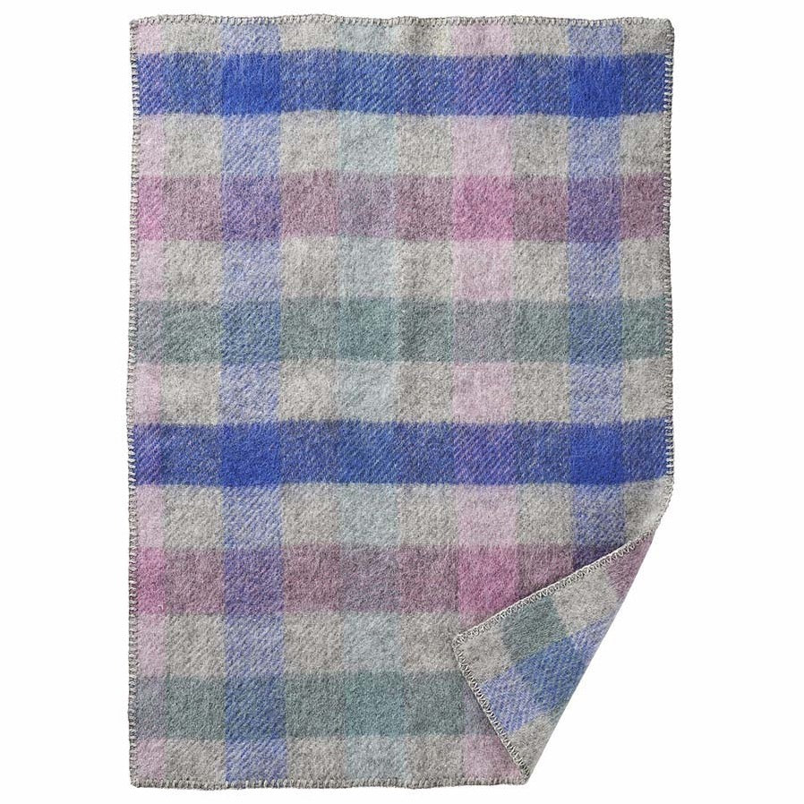 An image of a Gotland Wool Baby Throw – Multi Pastel by Klippan on a white background.