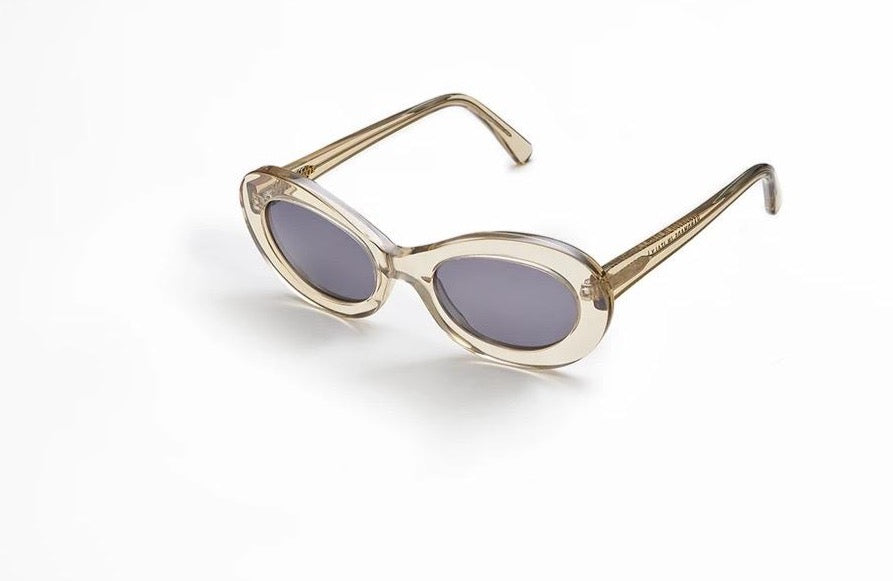 A pair of Paloma Sunglasses – Tea by auór on a white background.