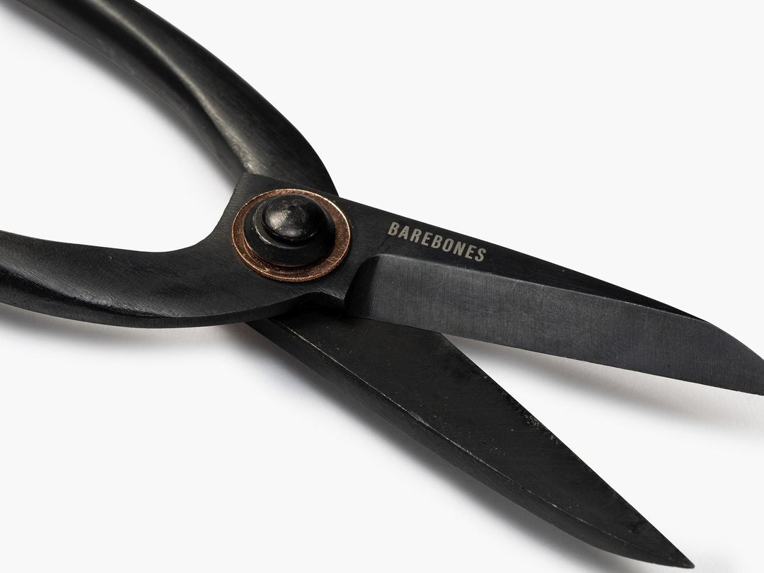 A pair of Barebones Artisan Pruning Shears on a white surface.