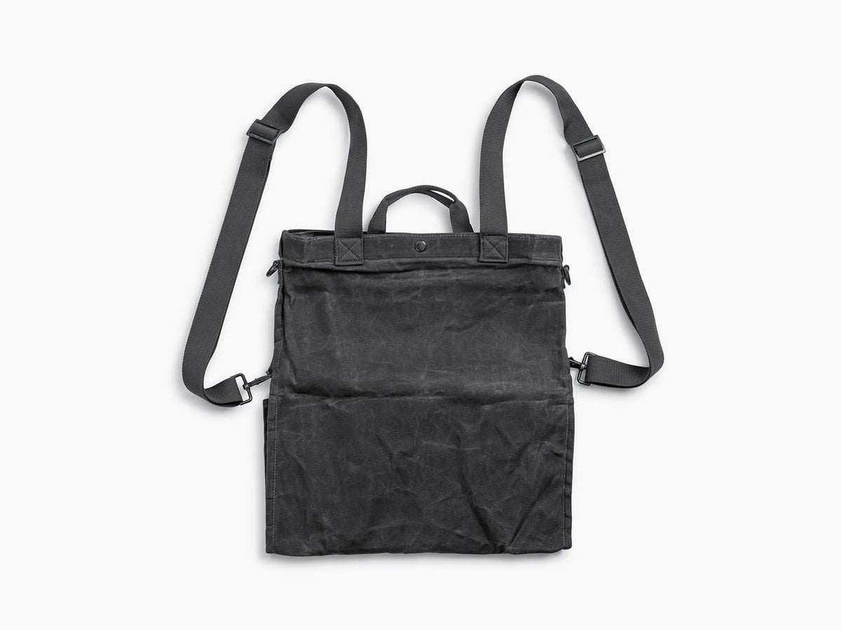 A black Gathering Bag – Grey with straps on a white background. Brand: Barebones.