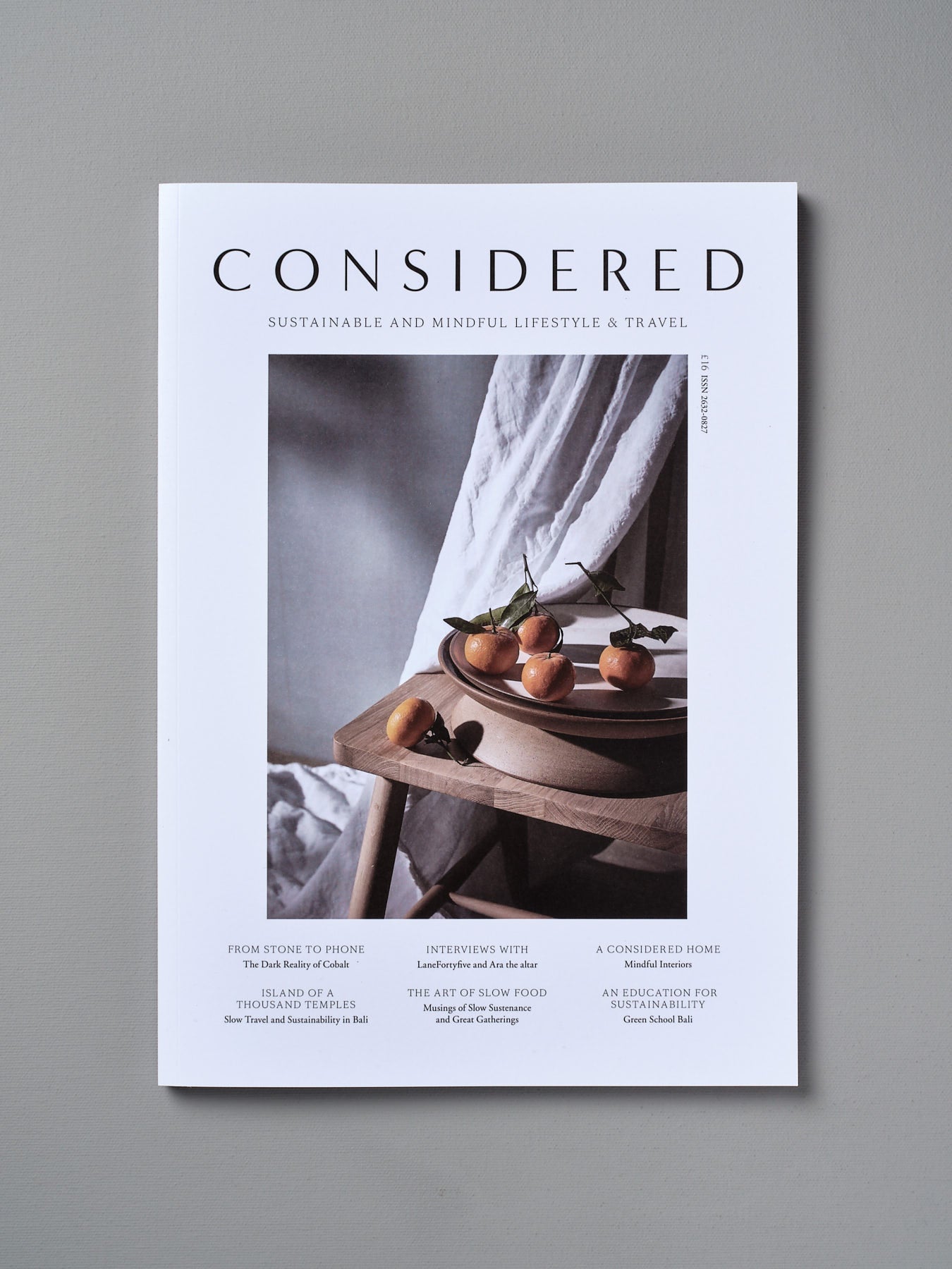 The cover of CONSIDERED Magazine – Vol 2, by Considered Magazine, was considered.