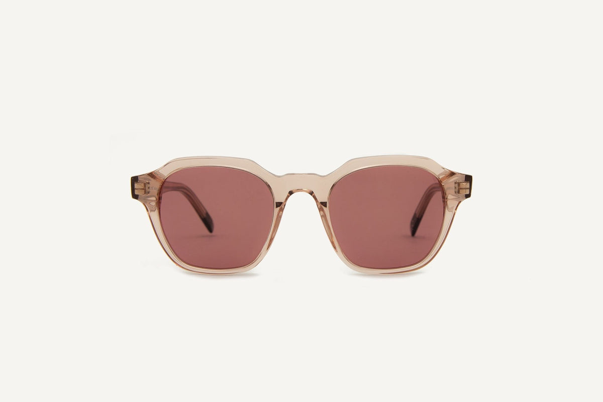 A close up of a pair of Dick Moby Barcelona Sunglasses – Pale Rose.