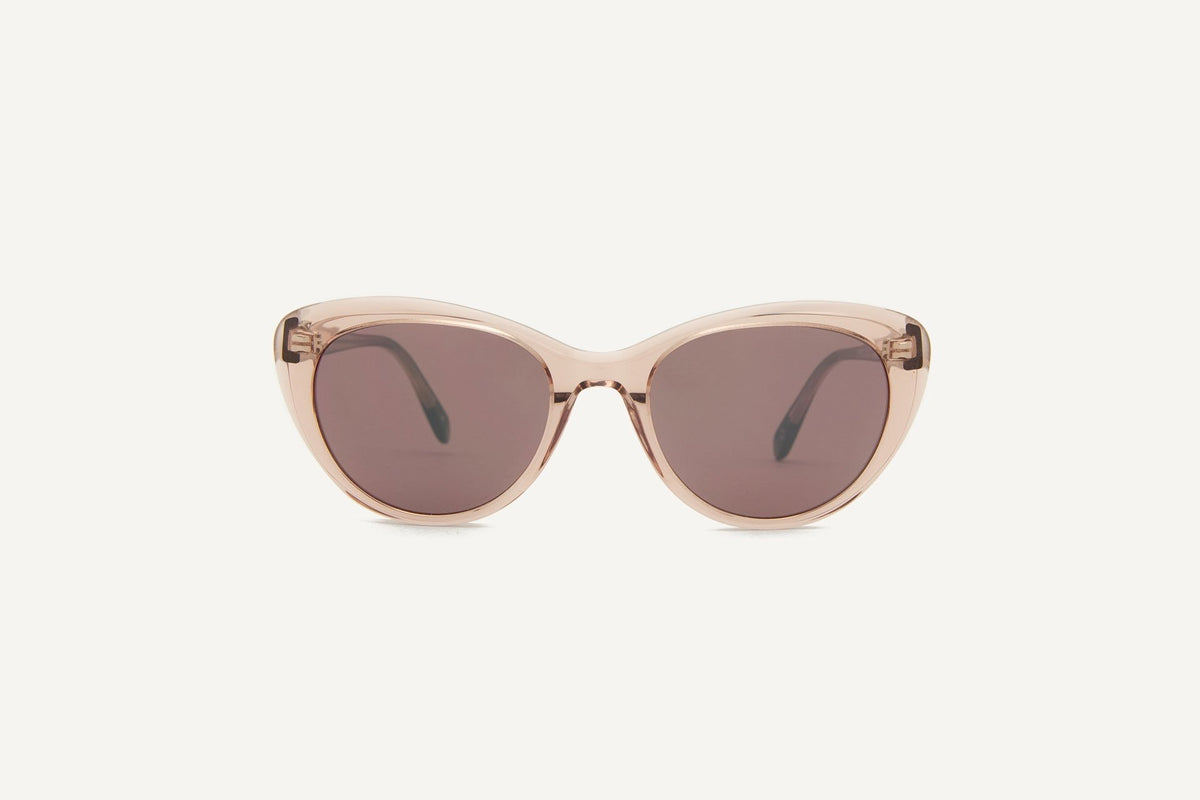 A pair of Montpellier Sunglasses – Pale Rose by Dick Moby on a white background.