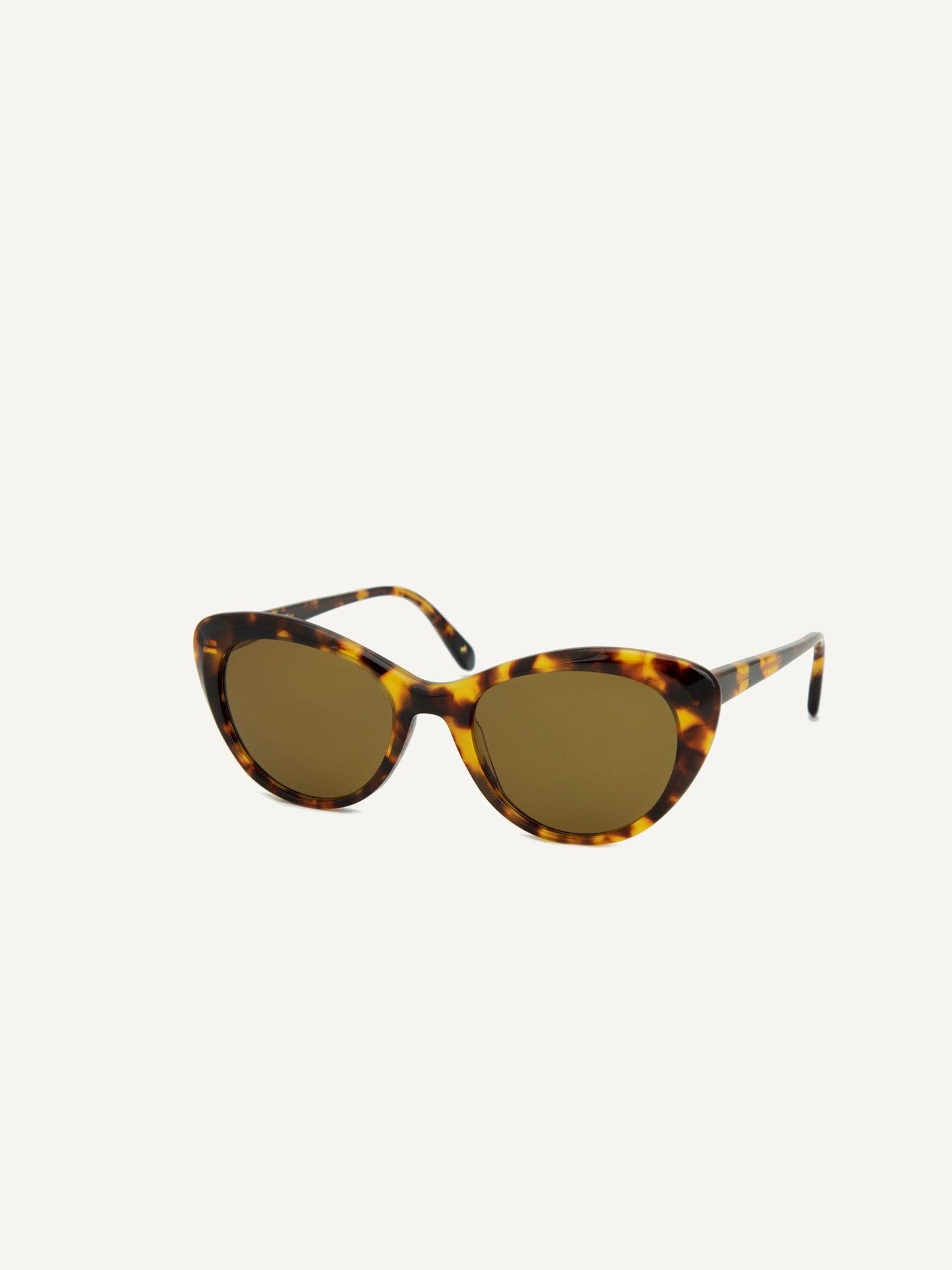 A pair of Montpellier Sunglasses – Yellow Havana by Dick Moby on a white background.
