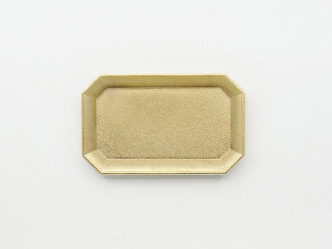 A Futagami Stationery Tray – Solid Brass on a white background.