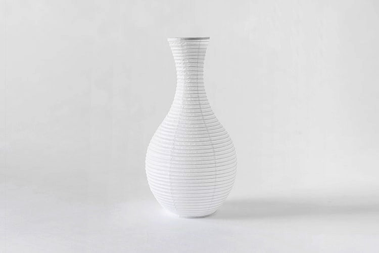 A Nobi-tsutsu Paper Vase – №5 by Hayashi Kougei on a white background.
