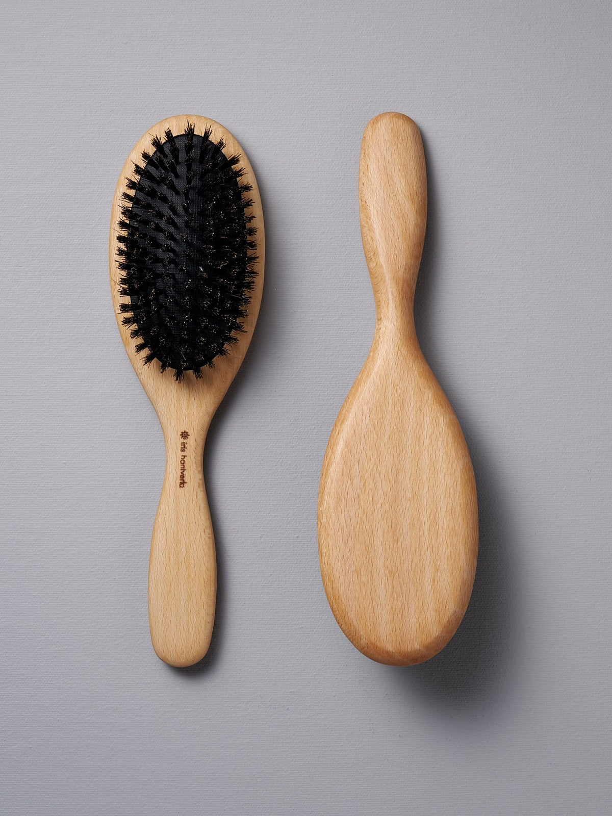 An Oval Hair Brush – Beechwood &amp; Boar Bristles by Iris Hantverk.