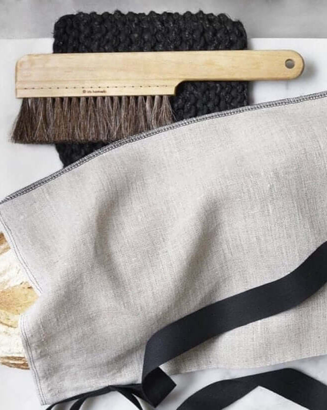 Table brush on hook