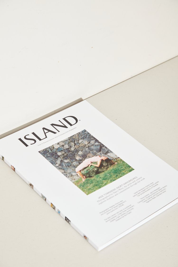 The cover of ISLAND Magazine – Issue 02 (Summer 2021/22) by ISLAND Magazine on a white surface.