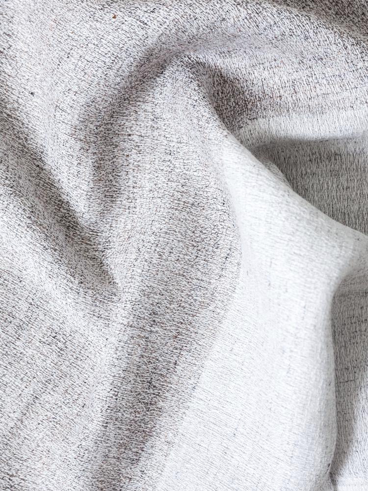 Close-up of a highly absorbent Kontex Shukin Towel – Two Tone Grey ⋄ Pink with folds, made in Imabari.