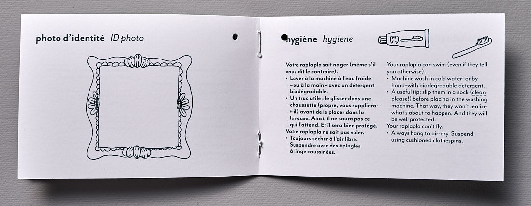 A vegetarian guidebook on handmade frames inspired by Léo Ferré called &quot;Léo the Dog&quot; by Raplapla.