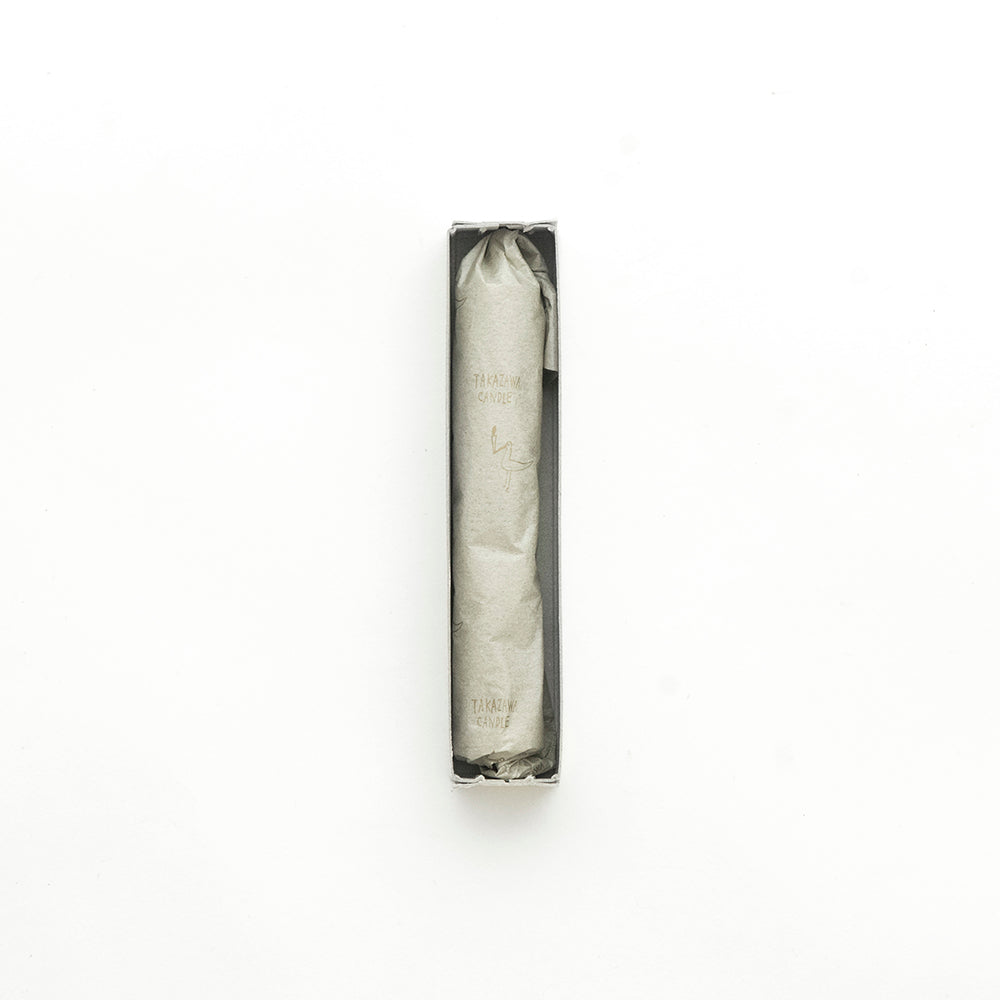 A black and white NANAO-L cigar on a white surface. (Takazawa)