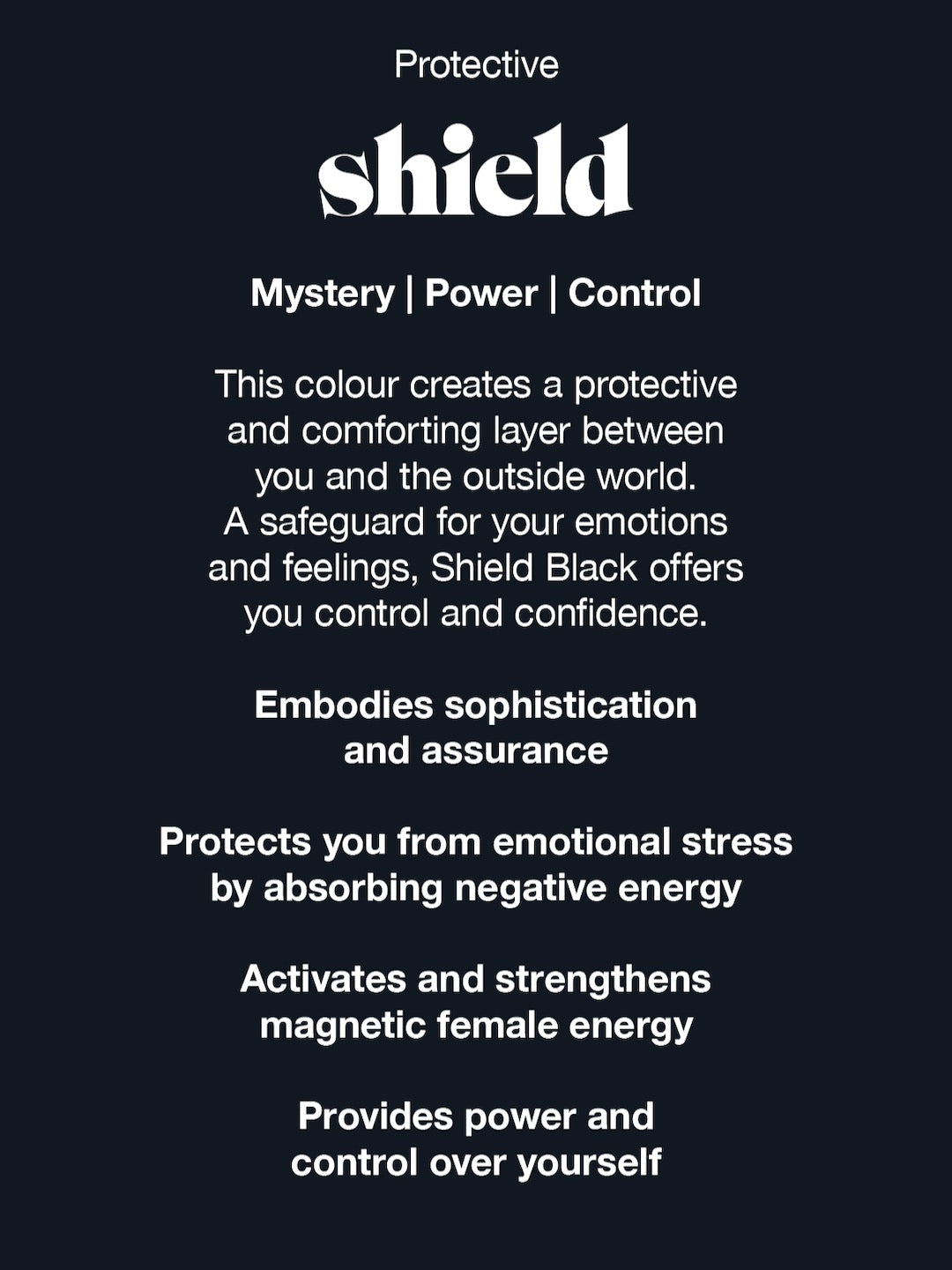 A Sarah Bra – Shield poster with the words, &#39;mystery i power control&#39; by Videris.