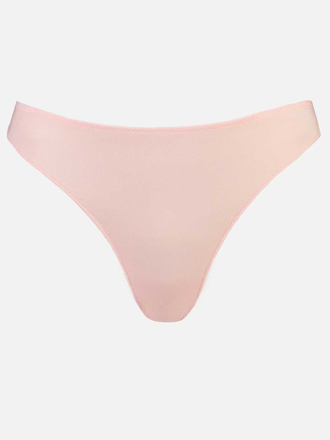 A pair of Whitney Bikini – Rosy thongs on a white background from Videris.