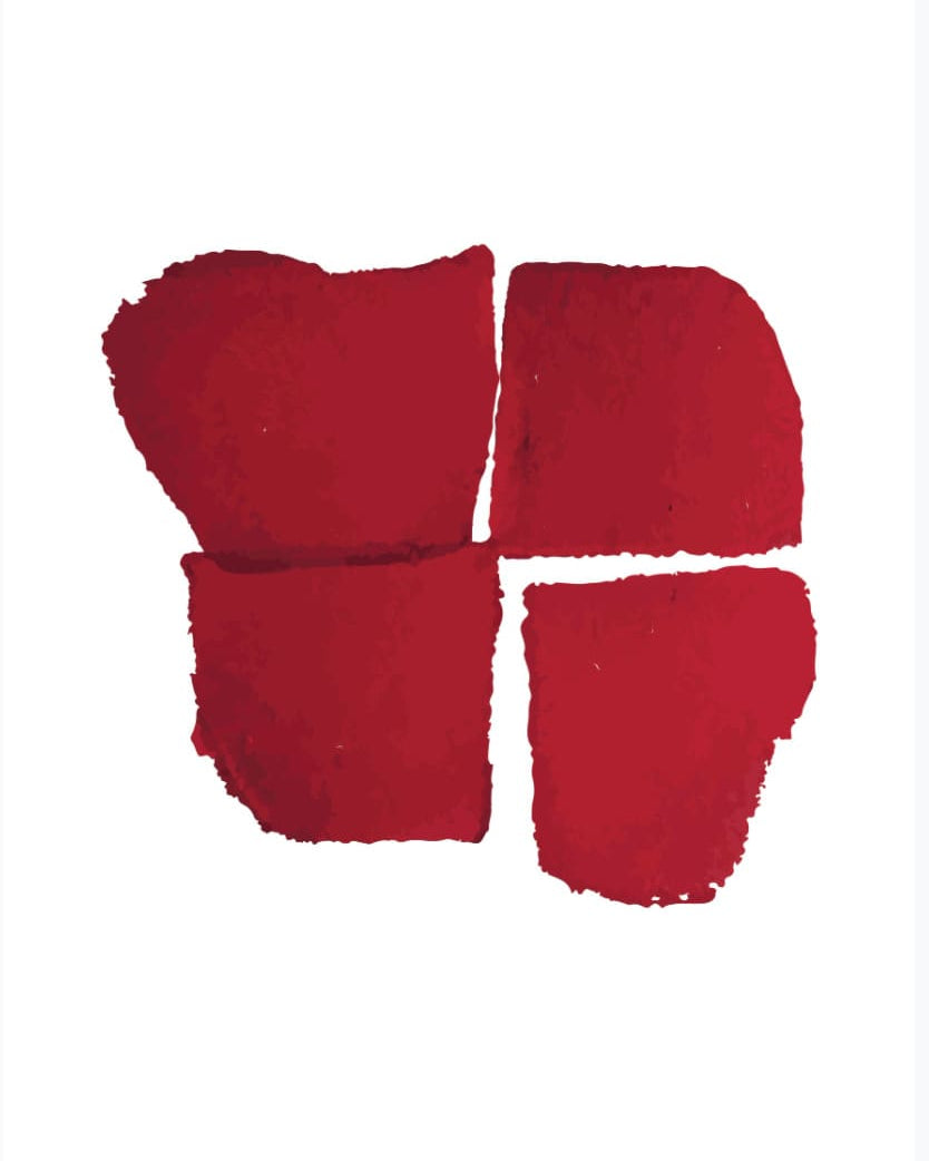 A Walker & Bing Greeting Cards - Heart Block on a white background.